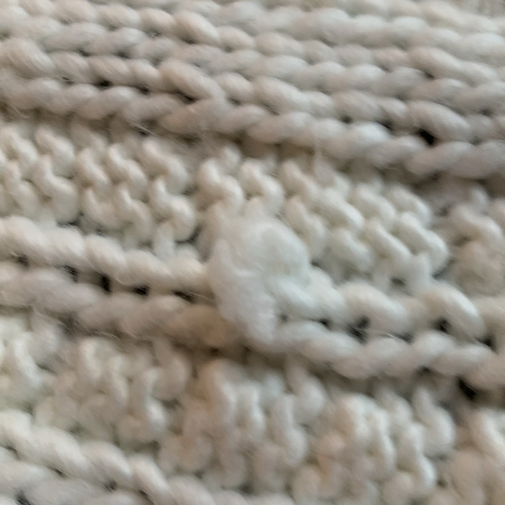 Mixit cream colored cable knit scarf. Approximately 68” in length and 11” wide. - Picture 4 of 5